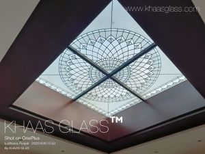 Square Stained Glass Skylight