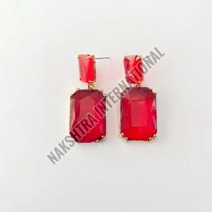 Ruby Diamond Earrings