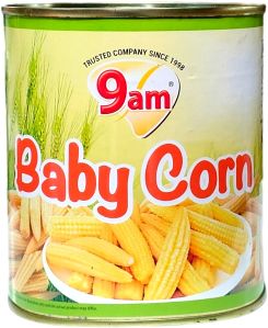 9am Baby Corn For Bakery, Cooking, Pizza, Snacks