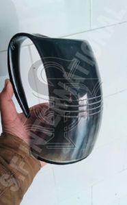 Black Buffalo Drinking Horn Mug, Pattern : Natural