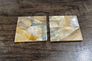 Customized Polished Golden MOP Blanks Tiles, Form : Solid