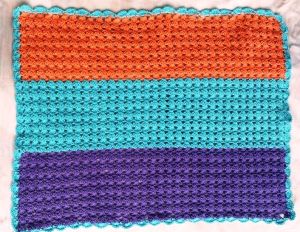 Plain Cotton Handmade Crochet Placemat, Technics : Handloom