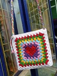 Cotton Handmade Crochet Sling Bag, Strap Type : Single Handle