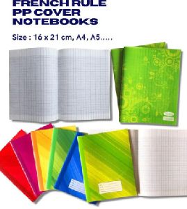 French PP Cover Notbook, Inner Material : Paper