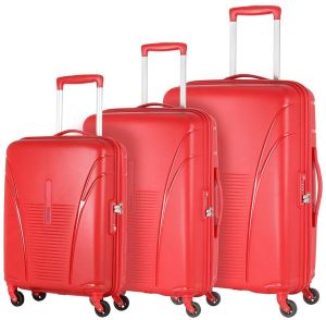 Red Luggage Bag Set Of 3 Pcs