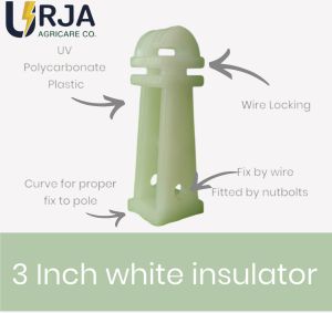 3 Inch Inch White Hook Insulator