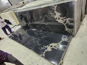 Polished Golden Spider Granite, Stone Form : Slabs