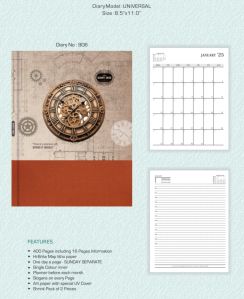 Hardboard - Art Paper Printed Executive Office Diary