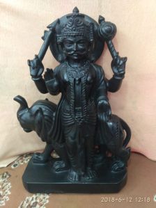 Black Marble Shani Dev Statue