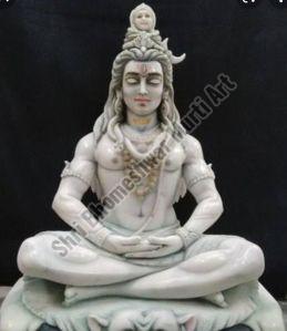 White Marble Shiv Ji Statue For Religious Purpose