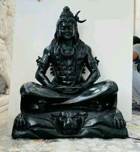 Black Stone Shiva Statue