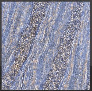 Ceramic Ethen Blue Glazed Vitrified Floor Tiles 600x600mm