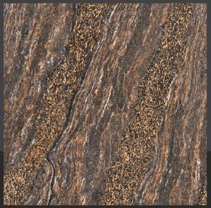 Ceramic Ethen Brown Glazed Vitrified Floor Tiles 600x600mm