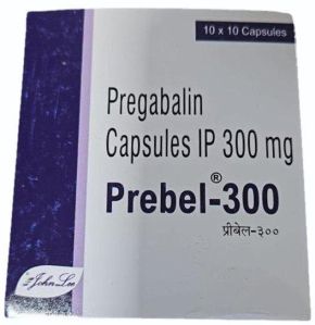 Prebel-300 Pregabalin Capsules, Packaging Size : 10X10 Pack