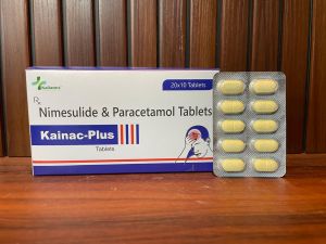 Kainac Plus Nimesulide And Paracetamol Tablet, Grade : Medicine Grade