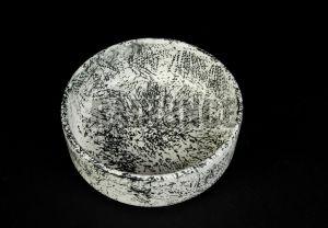 1018 Black and White Dust Soup Bowl