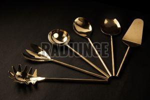 1045 Stainless Steel Salad Server Set Of 6 Pcs