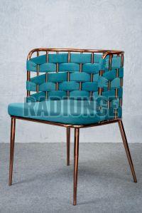 TBSSC001 Turquoise Blue Lounge Stainless Steel  Chair