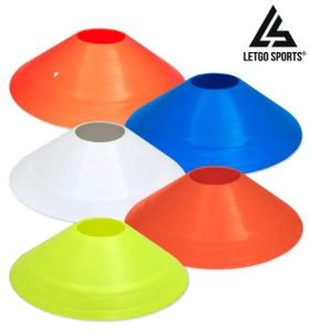 Letgo Sports Plastic Round Cones, Color : Multicolor