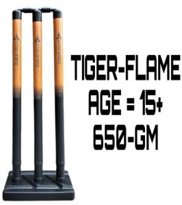 Tiger Flame Plastic Cricket Stump