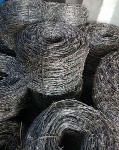 Polished Galvanized Iron Barbed Wire For Fence Mesh, Construction