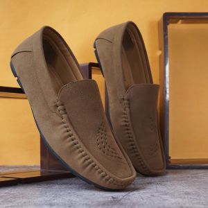 Mens Tan Brown Loafer Shoes