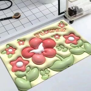 Polyester 3D Door Mat, Shape : Rectangular