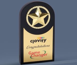 9.75 X 5.25 Inch Wooden Trophy For College, School, Office Etc.