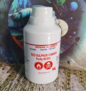 Sigma Aldrich Red Sulphur Powder, Packaging Size : 100 Gm