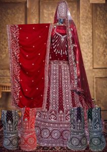 Ladies Bridal Lehenga, Technics : Machine Made