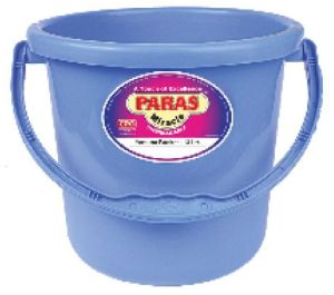 Paras Miracle 13 Ltr Plastic Bucket, Shape : Round