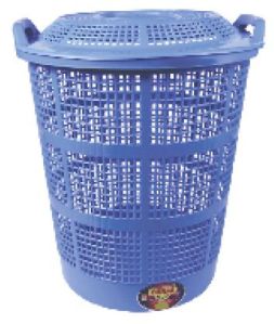 Paras Miracle Plastic Laundry Basket, Shape : Round