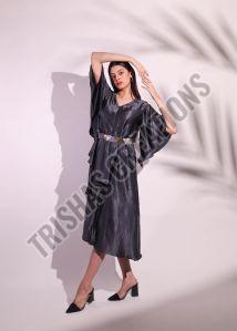 Shimmer Layered Knee Length Dress, Gender : Female