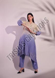 Ombre Blue Tunic Set