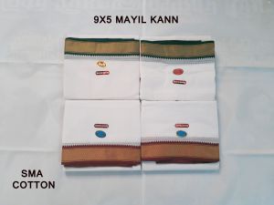 9X5 COTTON DHOTI MAYILKANN