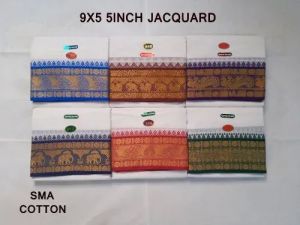 Cotton 9 X 5 Dhoti With 5 Inch Border