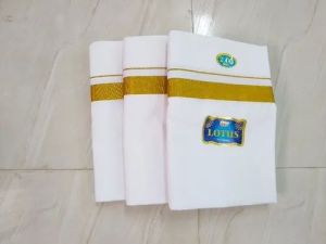 Golden Zari Border Dhoti