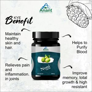 Anant Natural Noni Capsules For Personal, Skin Care, Weight Loss