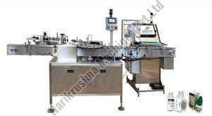 Automatic Rotary Vial-Bottle Sticker Labelling Machine