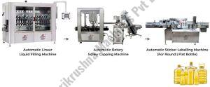 Harikrushna Machines Automatic Edible Oil Packaging Line