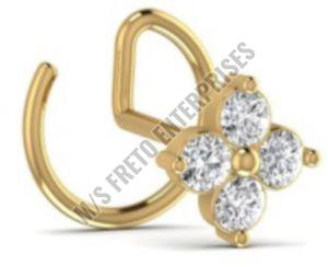 14 Carat Diamond Nose Pin