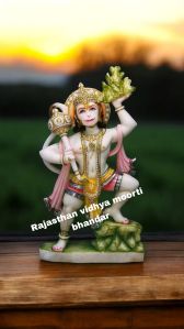 Plain Polished Marble Hanuman Moorti For Worship