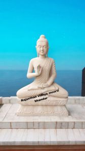 Non Polished Sandstone Stone Buddha Statue, Color : Pink