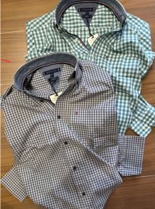 Striped Simple Collar Neck Men Cotton Shirts, Speciality : Breathable, Anti-Wrinkle, Anti-Shrink