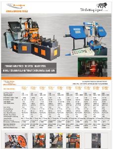 Double Column Fully Horizontal Metal Cutting Band Saw Machine