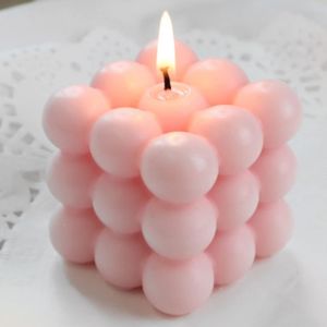 Best Price Bubble Candle Aromatherapy Candle Handmade Cube Candle Rose Scented