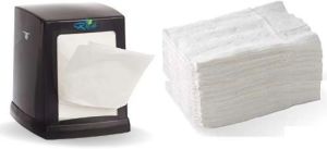 Tissue Papers Cube Napkin, Color : White