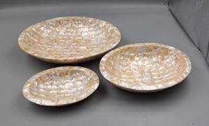 MOP Resin Serving Bowls Set Of 3