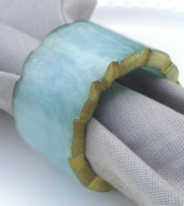 Plain Resin Napkin Ring, Shape : Round