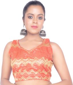 Sleeveless Bridal Readymade Blouse